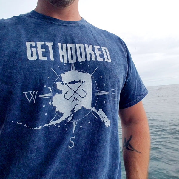 Hooked On The Lake Fishing T-Shirt - Hunting and Fishing T-Shirts